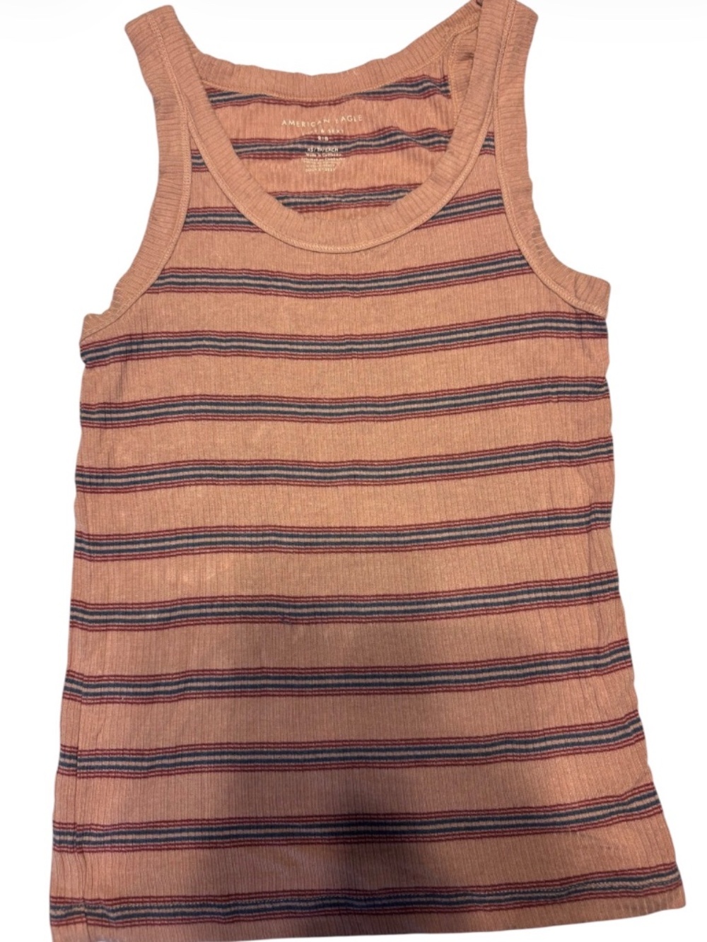 American Eagle Outfitters Tank Top, Women's Size XS , Red Blue, Striped, Rib